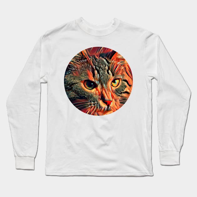 Curious mycat, revolution for cats Long Sleeve T-Shirt by GoranDesign